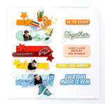 Pinkfresh Paige Evans LEGENDARY Chipboard Phrase Stickers 34pc - Image 2