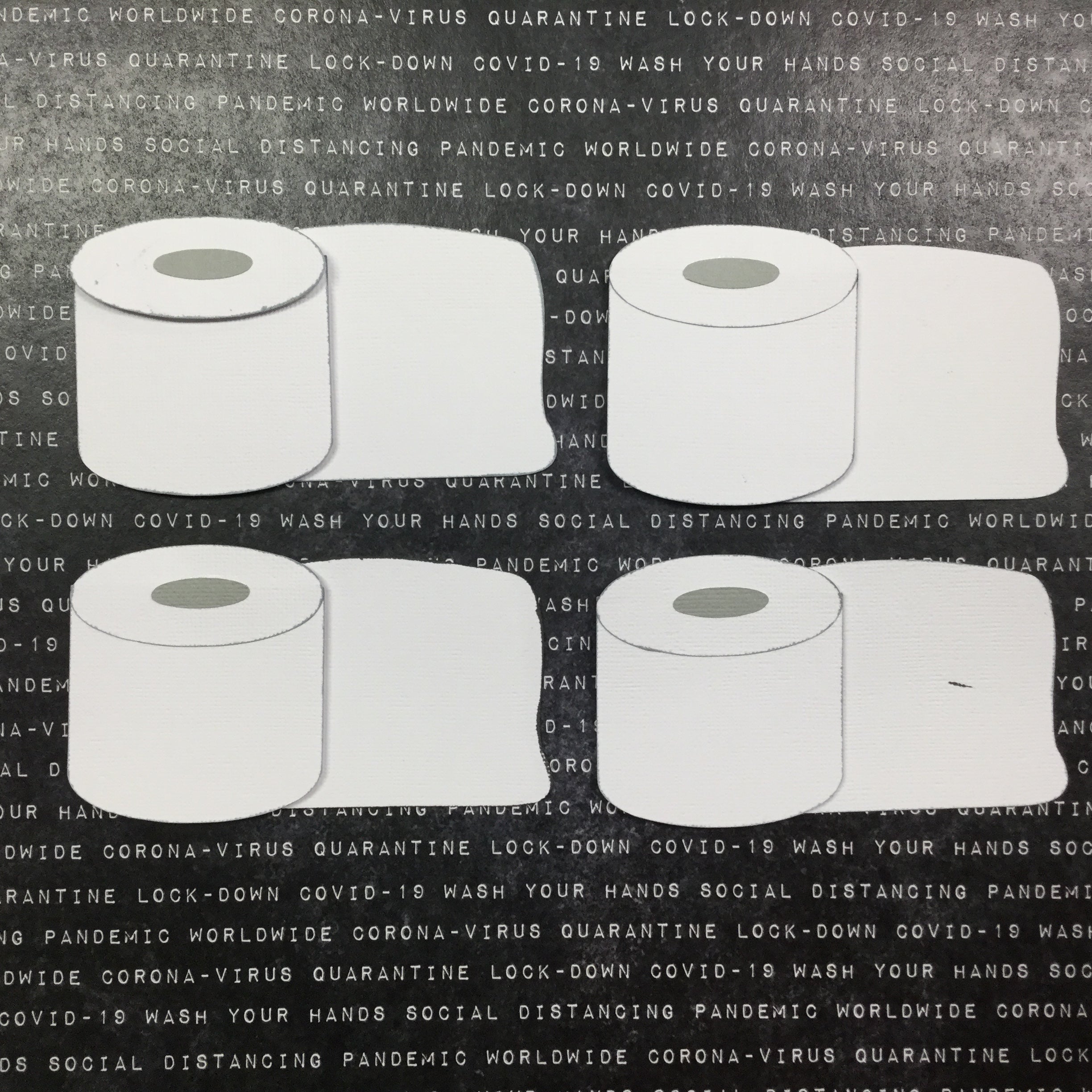 F1EF1656-6AC2-4B42-AD11-2AD51A6A8A18.jpg Corona Covid-19 Quarantine Scrapbook DieCuts TISSUE ROLL - Image 1