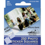 Pioneer Photo Sticker Squares 1/2" 250pc Self Adhesive Mount - Image 2