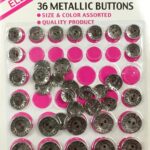 F3A Elegant Metallic Buttons 36pc