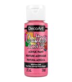 DecoArt Crafter's Acrylic WILD ROSE PINK Acrylic Paint 2oz