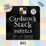 DCWV Cardstock Stack PASTELS Paper Pad 12"x12"