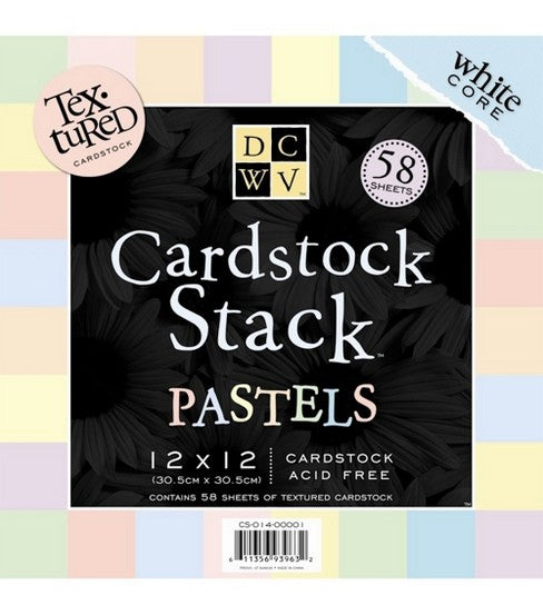 F35C2E4F-BDCA-436F-A0B4-B0C3ED102202.jpeg DCWV Cardstock Stack PASTELS Paper Pad 12"x12" - Image 1