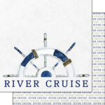 RIVER CRUISE WATERCOLOR DS 12"X12" Scrapbook Paper