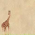 Scrapbook Customs SAFARI GIRAFFE 12"X12" Scrapbook Paper - Image 2