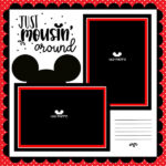 MOUSIN’ AROUND LAYOUT LEFT DS 12"X12" Scrapbook Paper