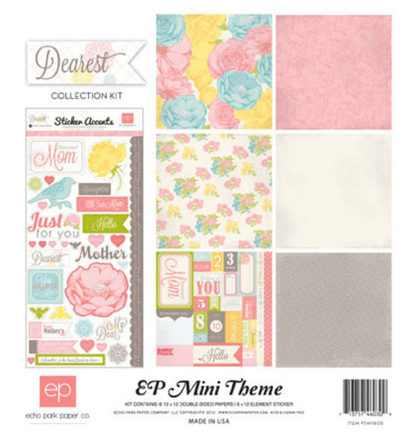 F3D23A37-F2C4-4E37-AED7-4E9279C9DD0F.jpg Echo Park DEAREST MOM 12"X12" Scrapbook Kit - Image 1