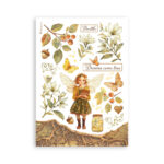 Stamperia WHISPERING WOODS Washi Pad 8 Sheets - Image 4