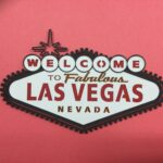 Welcome LAS VEGAS SIGN LAYERED COPPER Foil Travel Laser Cut