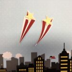 SHOOTING STAR Superhero Custom Scrapbook Die Cuts