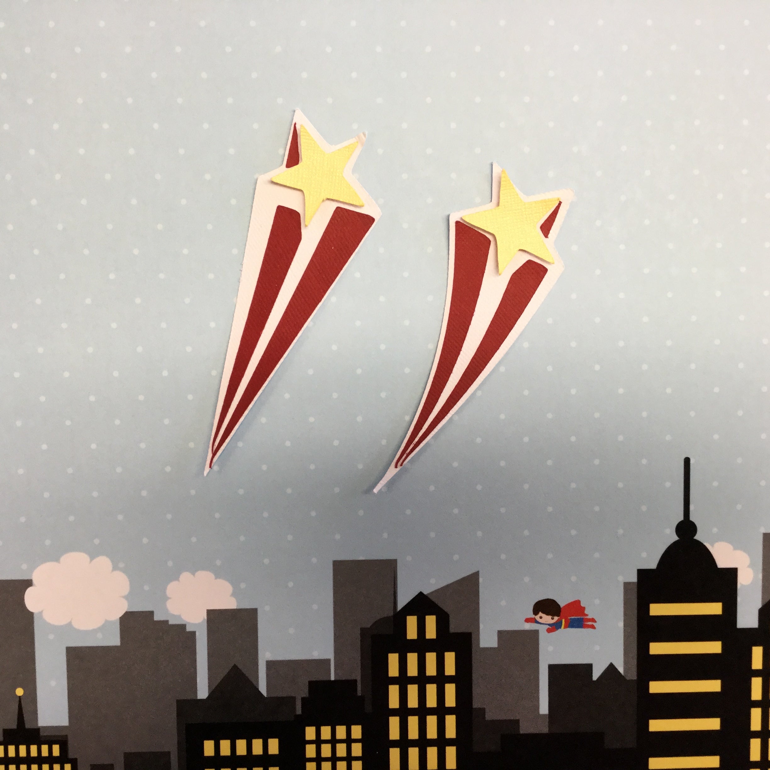 F4CFBC2E-30C1-4802-980E-C0A668DBE9C0.jpg SHOOTING STAR Superhero Custom Scrapbook Die Cuts - Image 1