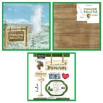 National Park YELLOWSTONE Paper & Stickers 3pc Kit