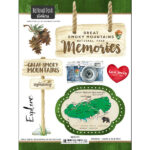 Scrapbooksrus GREAT SMOKY MOUNTAINS KIT 12"x12" Scrapbook Paper Stickers 5pc - Image 9