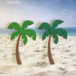 Small PALM TREE 3D Layered Diecut Scrapbook Embellishment - Image 2
