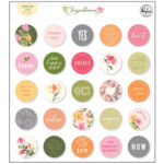Pinkfresh Studio CHRYSANTHEMIUM Chipboard Flair 25pc - Image 2