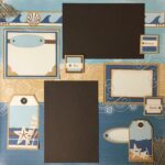 Page Kit (2) 12x12 Scrapbook AT THE BEACH - Image 2