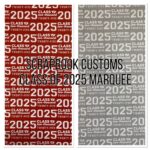 Custom Color CLASS OF 2025 MARQUEE 12"X12" Scrapbook Customs Paper