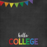 Scrapbook Customs HELLO COLLEGE 12"x12" School Scrapbook Paper - Image 2