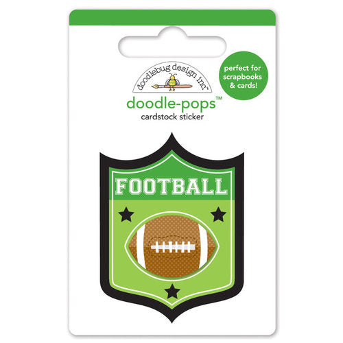 F7FFE50E-29A3-4CAA-9BF1-71EA3F43E224.jpg Doodlebug Doodle-Pops TOUCHDOWN Mini DoodlePops 3D Stickers - Image 1