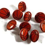 Creative Impressions Paper Fasteners BASKETBALL BRADS 25pc