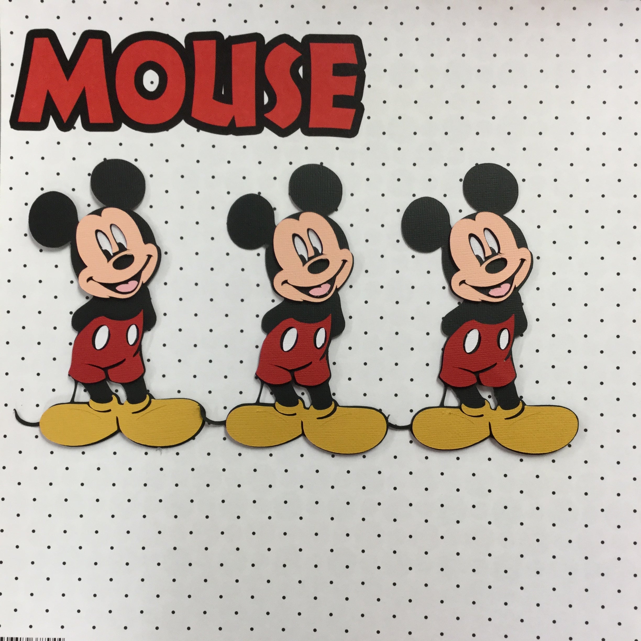 F80397A3-25FB-48A7-B227-60DC0ED3464A.jpg Like Disney Diecuts MICKEY MOUSE 3D Layered Die Cut - Image 1