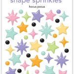 Doodlebug Sweet & Spooky HOCUS POCUS Shape Sprinkles Star Stickers 56pc