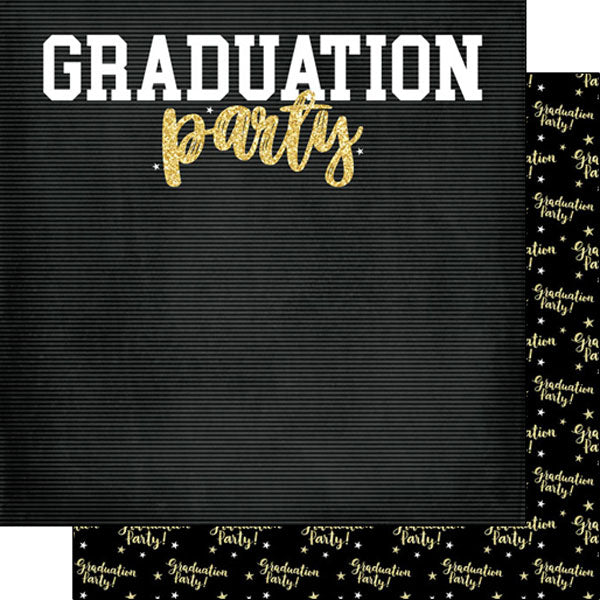 F92BEE4B-1553-4C18-931B-1ED3EB75D8B6.jpg GRADUATION PARTY DS 12"X12" Scrapbook Customs Paper - Image 1