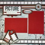 Storytellers Page Kit PICTURE PERFECT (2) 12X12 Scrapbook Layouts - Image 2