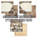 49 and Market RUST AND REVS 12"X12" Scrapbook Paper