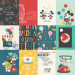 Simple Stories Say Cheese Happiest Place 3X4 ELEMENTS 12”X12” Scrapbook Paper - Image 2