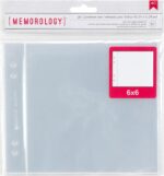 American Crafts MEMOROLOGY 6”X6” Premium Page Protectors 10pc