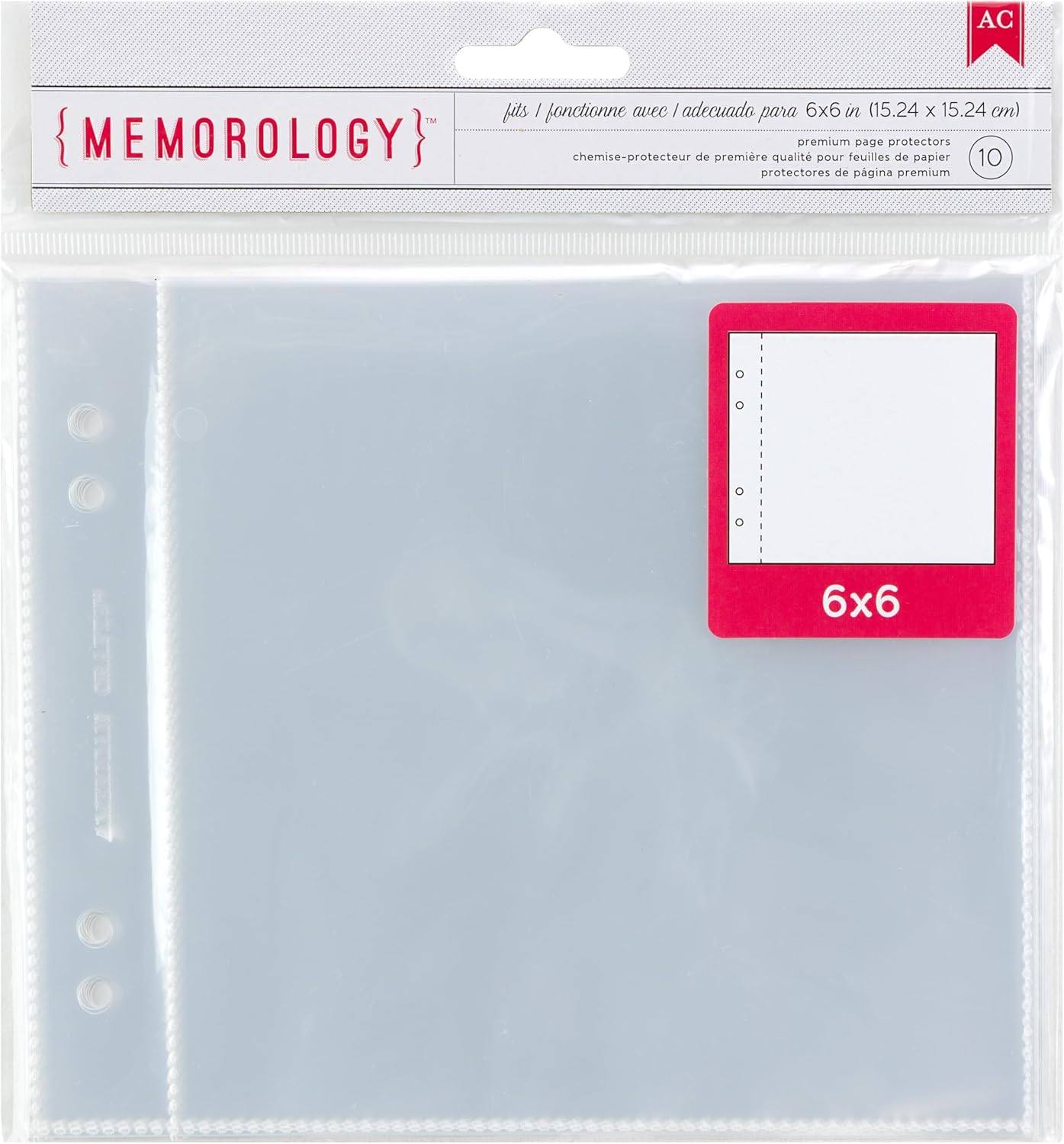 FA5883CD-8D5F-4590-8FB7-42F52C6192E6.jpg American Crafts MEMOROLOGY 6”X6” Premium Page Protectors 10pc - Image 1