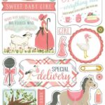 Carta Bella ROCK A BYE BABY 6"x12" Chipboard  Accents 29pc