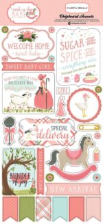 Carta Bella ROCK A BYE BABY 6"x12" Chipboard  Accents 29pc