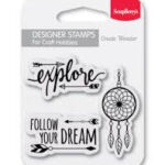 ScrapBerry’s CREATE WONDER Designer Stamps 3 pc.