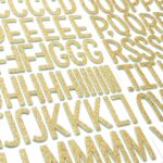 Thickers Amy Tangerine Sunshine & Good Times SHINE ON Gold Glitter Foam Letter Stickers - Image 4