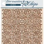 Stamperia Decorative Chips PATTERN Background Chipboard 1pc