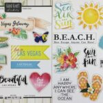 LAS VEGAS GETAWAY Stickers 18 pc Scrapbook Customs