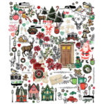 49 and Market Vicki Boutin MISTLETOE & MEMORIES Icons And Titles Ephemera Set - Image 2