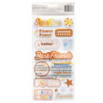 Thickers Jen Hadfield FLOWER CHILD Phrase Stickers 42pc - Image 2