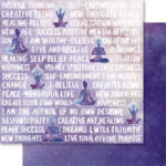 Bella Cosmos MANTRAS 12"X12" Scrapbook Paper