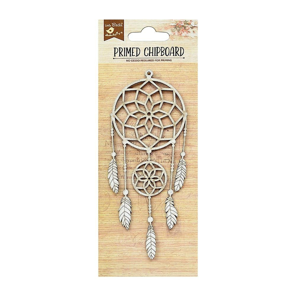 FC78CBB5-5DE2-44DF-9042-B647953B3AD3.jpg Little Birdie Primed Chipboard DREAM CATCHER 1pc - Image 1