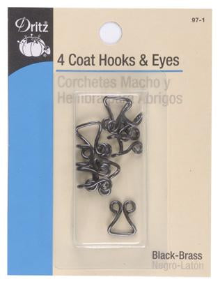 FC7F24AD-0BE1-4D7A-A029-BEA8DA668495.jpeg Dritz 4 Coat HOOKS AND EYES Black - Image 1