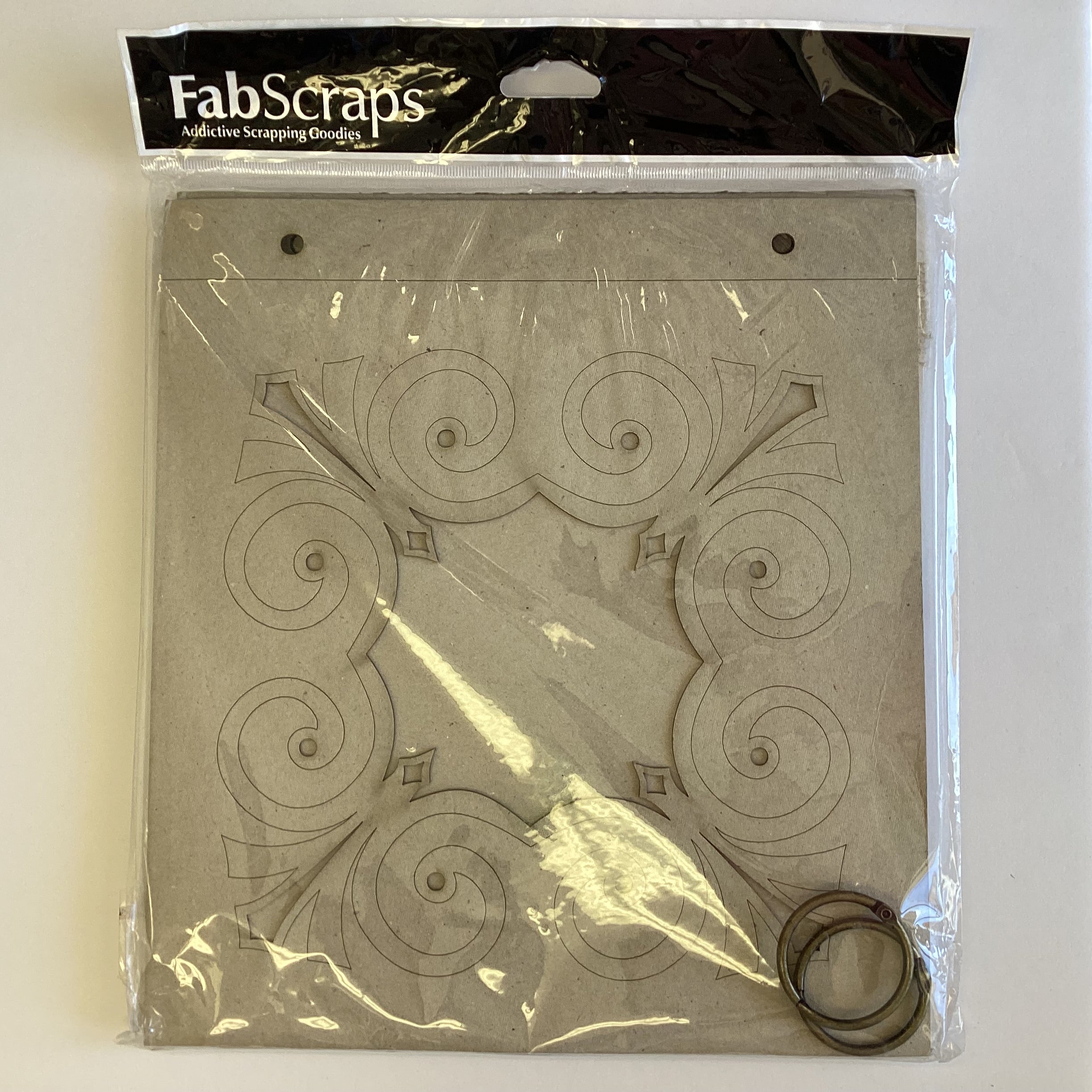 FC8E135F-B6BD-4149-AD03-3FE4511324E1.jpg FabScraps ALBUM TWIRLS Chipboard Mini Book - Image 1