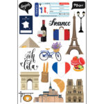Scrapbooksrus FRANCE MEMORIES 12”X12” Scrapbook Kit - Image 2