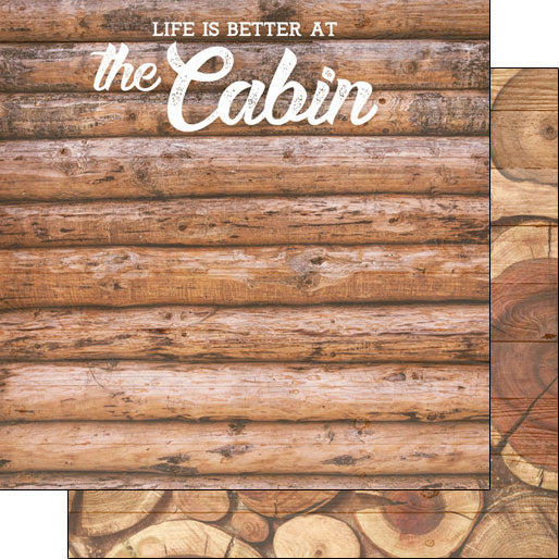 FDB3C558-C5A9-4247-81E1-81D3F920AF7F.jpg CABIN, LIFE IS BETTER DS 12"X12" Paper Scrapbook Customs - Image 1