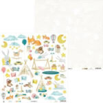 P13 GOOD NIGHT 12"X12" Designer Paper Pack 14pc Goodnight - Image 7