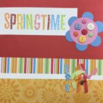 Premade Pages SPRINGTIME 12"X12" Scrapbook Page