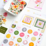 Pinkfresh Studio CHRYSANTHEMIUM Chipboard Flair 25pc