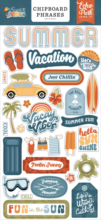 FEDD2AEA-0081-43F9-A1F8-EEDD9A17E826.jpg Echo Park SUMMER VIBES Chipboard Phrases - Image 1